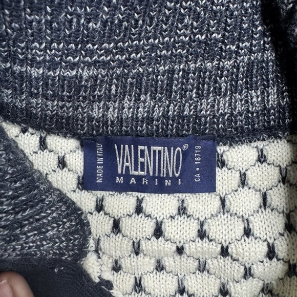 Valentino Marini Sweater, CA: 18719 Fine Merino/Acrylic Made In Italy. Men's L. - Picture 2 of 7